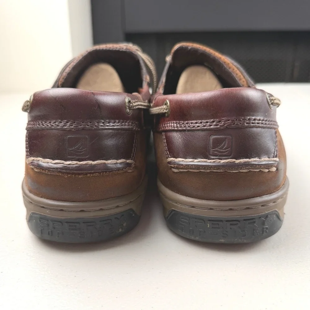Sperry Top-Sider Mens Billfish Boat Shoes Brown Leather Loafers 11M 10281972